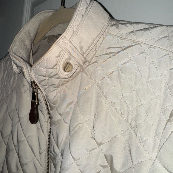 Zara Women Cream Colored Quilted Puffer Jacket Size XL (check measurements) - Picture 5 of 11